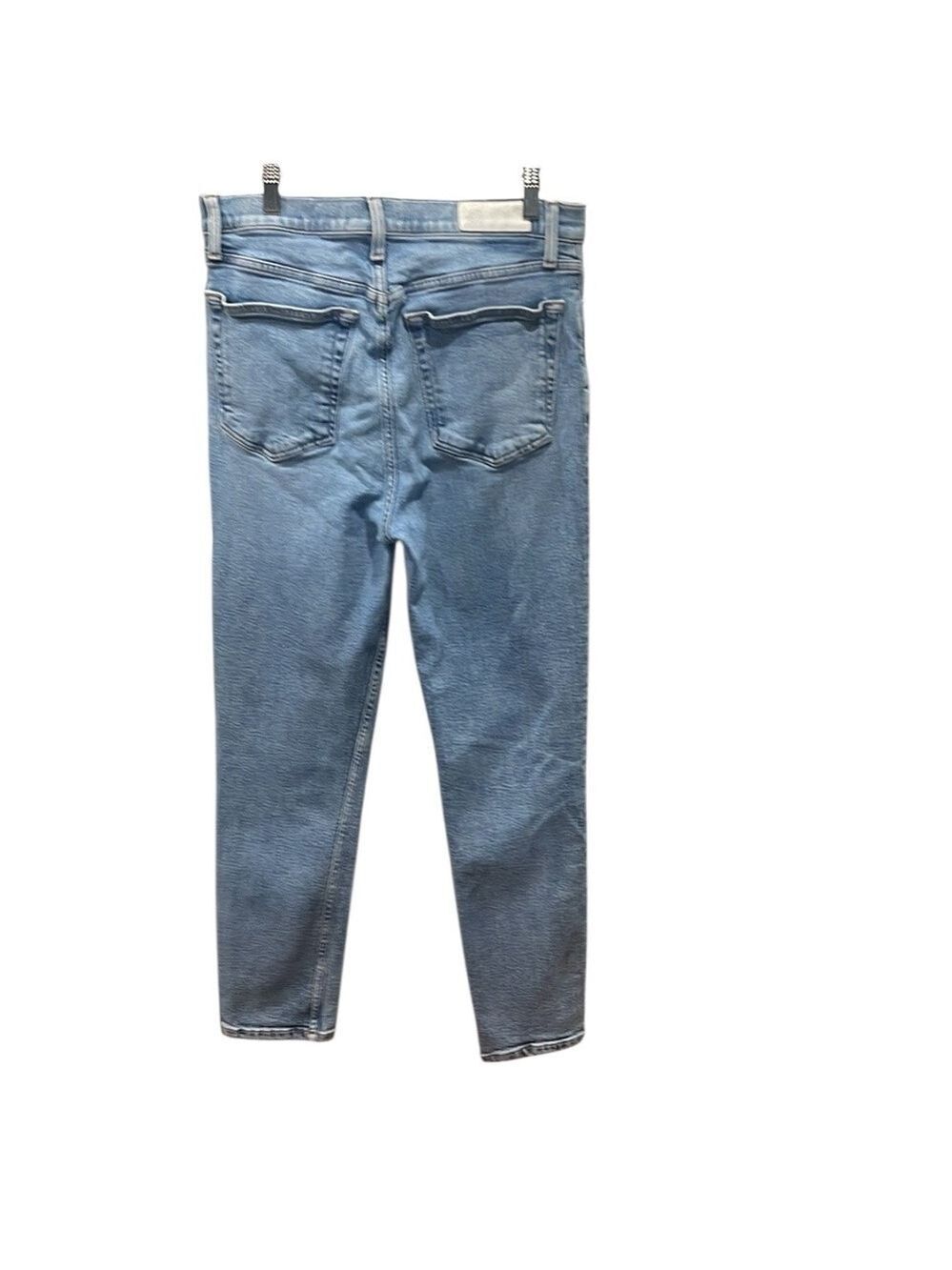 RE/DONE 90’s High Rise Ankle Jeans in Mid 90’s Wash Button Fly SZ 30 - Picture 3 of 6